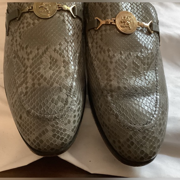 Stacy Adams Size 9M Men’s Gray Cow Leather Loafers Dress Shoes - Picture 9 of 9